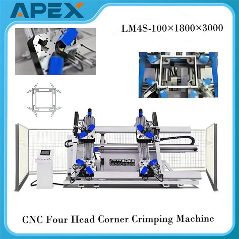 Four Head Corner Crimping Machine CNC For 